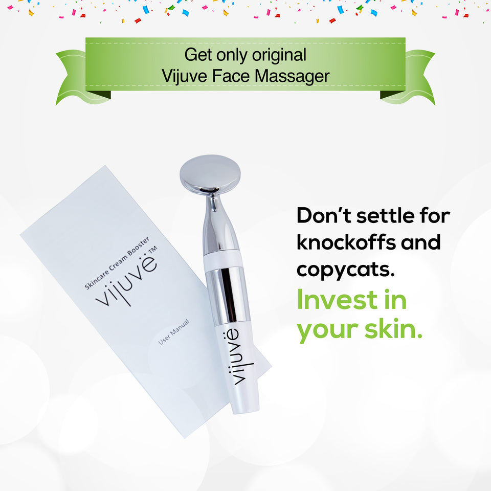 Vijuve Anti Aging Face Massager, Anti Wrinkle Neck & Face Sculpting Wand, Facial Toning, Enhanced Absorption, Face Lifting Microcurrent Facial Device